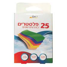 פלסטר צבעוני 25 יח